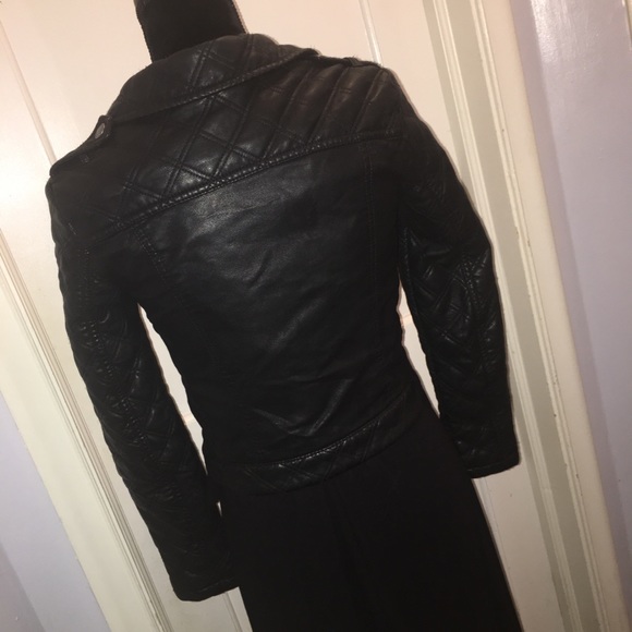 Faux Leather Biker Jacket 💋 - Picture 3 of 6